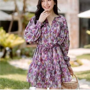 Zara Floral Purple Dress